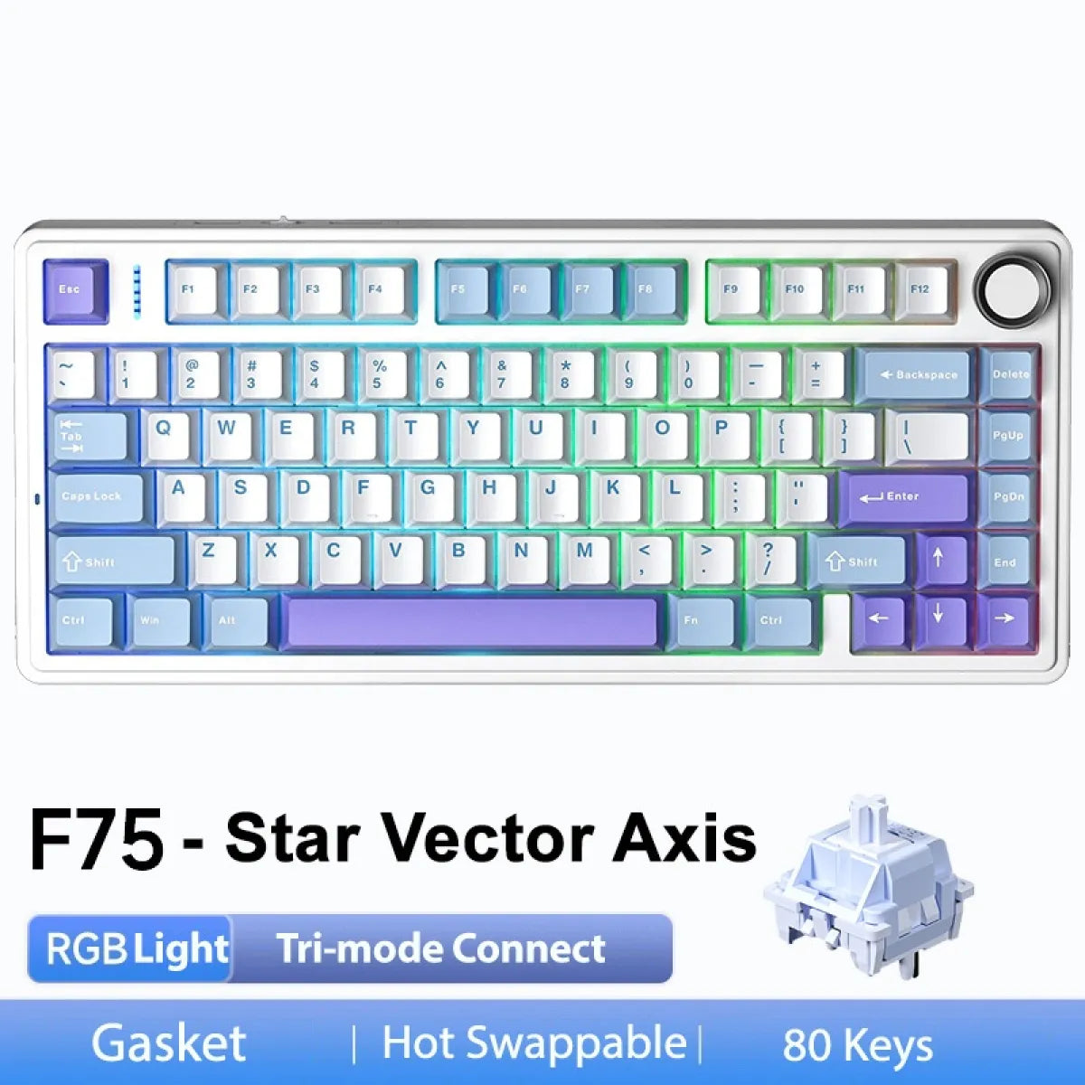 Tri-Mode Wireless Mechanical Keyboard