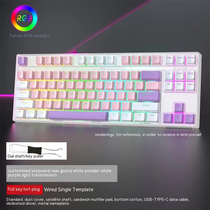 Custom Axis 87-Key RGB Gaming Keyboard