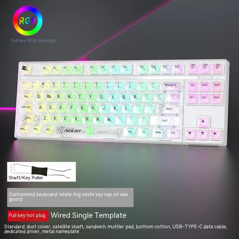 Custom Axis 87-Key RGB Gaming Keyboard