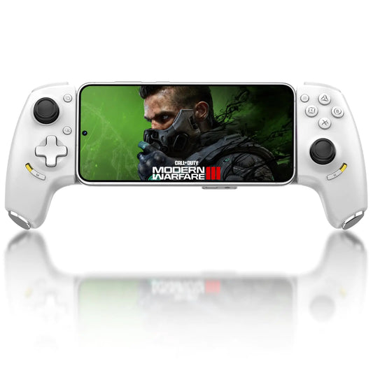 Joso Phone Controller for iPhone 15/16 Series & Android (USB-C) Mobile Gaming Controller with Hall Effect Joysticks/Hall Trigger/2 Mappable Buttons/3.5mm Audio Jack Play COD Cloud Game & More