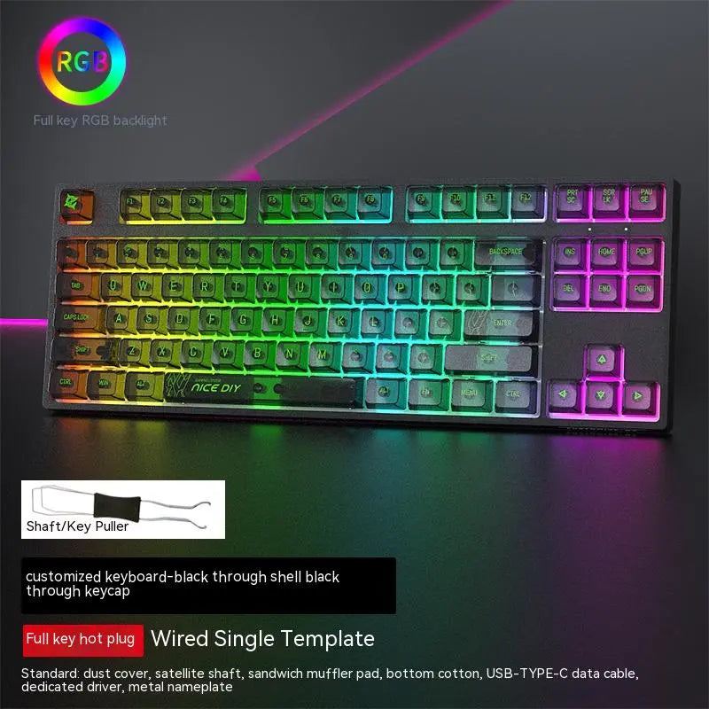 Custom Axis 87-Key RGB Gaming Keyboard