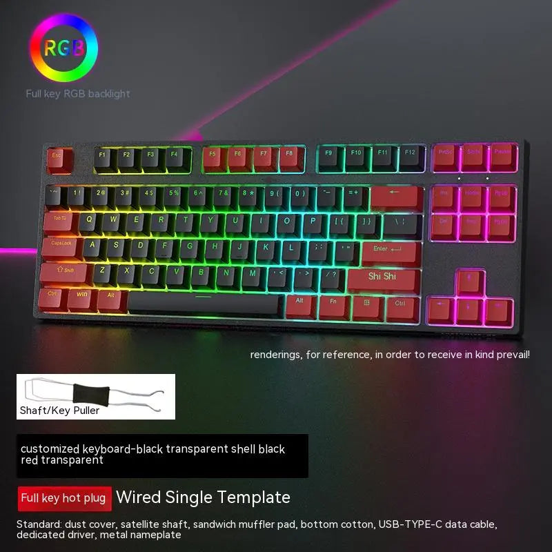 Custom Axis 87-Key RGB Gaming Keyboard