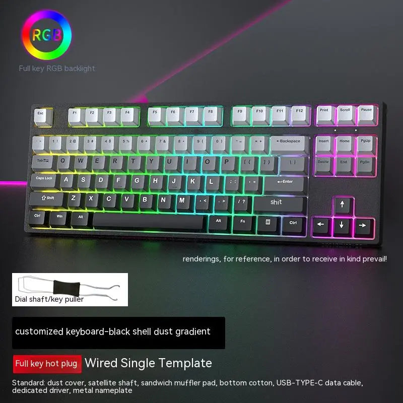 Custom Axis 87-Key RGB Gaming Keyboard