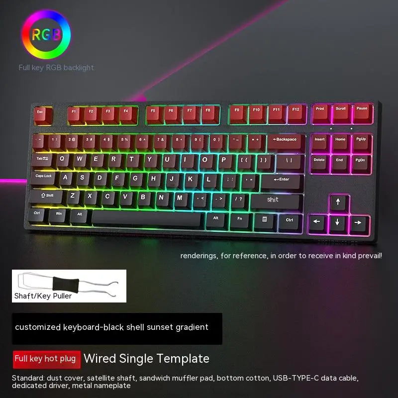 Custom Axis 87-Key RGB Gaming Keyboard