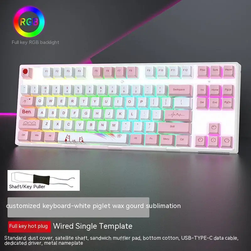 Custom Axis 87-Key RGB Gaming Keyboard